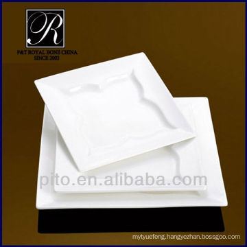 P&T porcelain factory wholesale square plate, rectangle plate